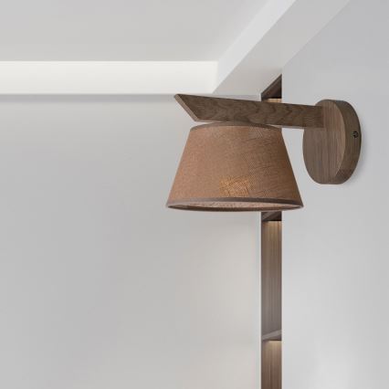 Brilagi - LED Kinkiet ANTHONY 1xE14/40W/230V dąb orzech/ciemny brąz