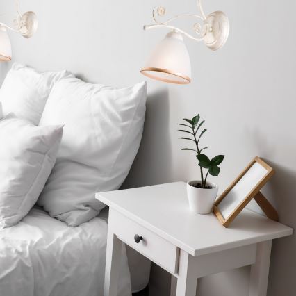 Brilagi - LED kinkiet ANTICO 1xE27/60W/230V 3000K biała patyna