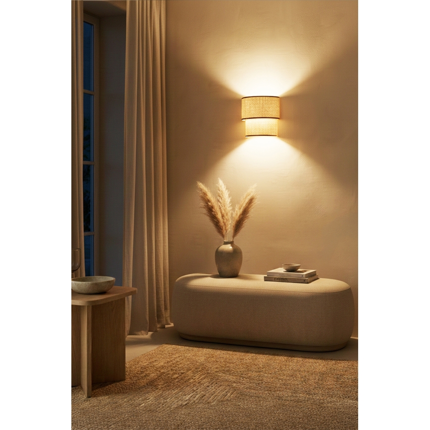 Brilagi - LED kinkiet BOHO ECO 1xE27/10W/230V beżowy