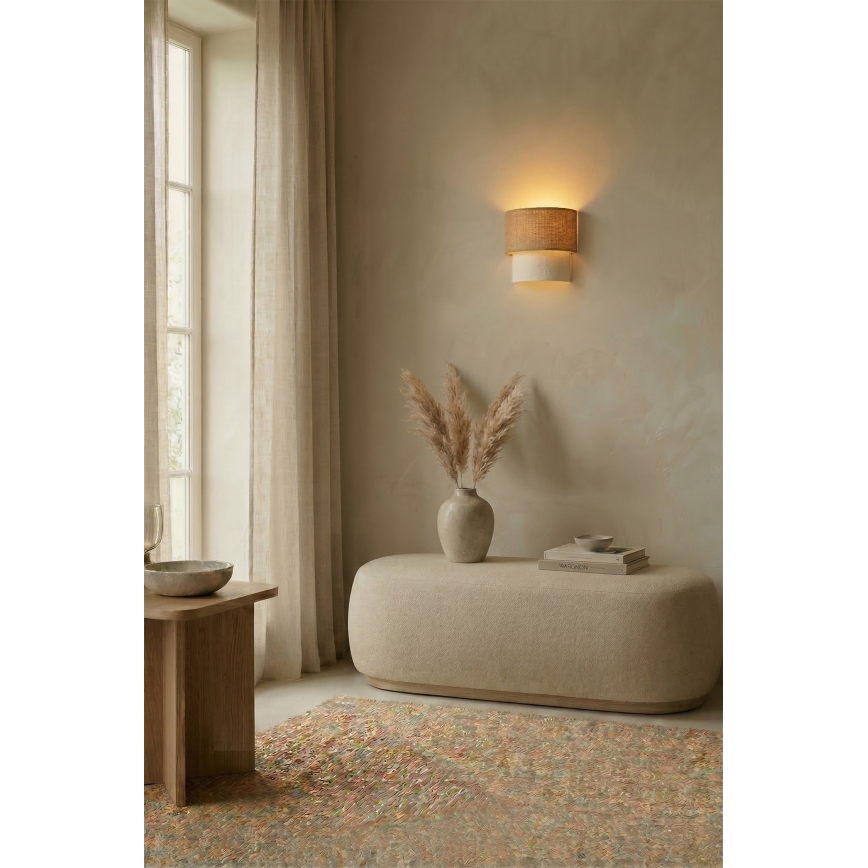 Brilagi - LED kinkiet BOHO ECO 1xE27/10W/230V beżowy/kremowy