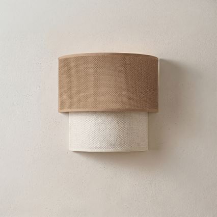 Brilagi - LED kinkiet BOHO ECO 1xE27/10W/230V beżowy/kremowy