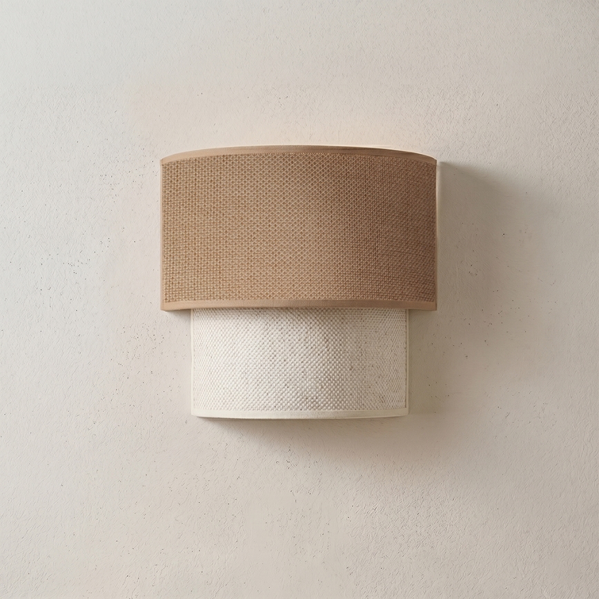 Brilagi - LED kinkiet BOHO ECO 1xE27/10W/230V beżowy/kremowy