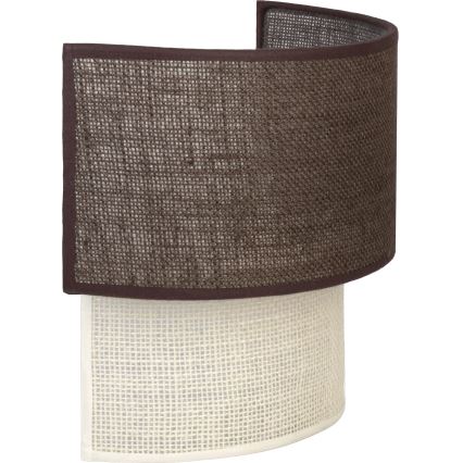 Brilagi - LED Kinkiet BOHO ECO 1xE27/10W/230V brązowy/kremowy