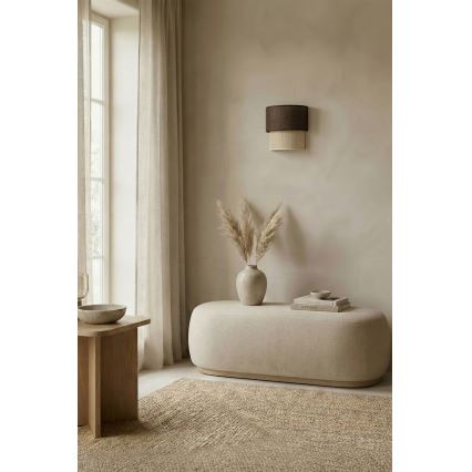 Brilagi - LED Kinkiet BOHO ECO 1xE27/10W/230V brązowy/kremowy