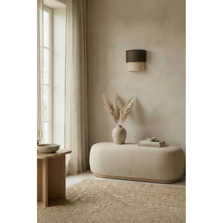 Brilagi - LED Kinkiet BOHO ECO 1xE27/10W/230V brązowy/kremowy