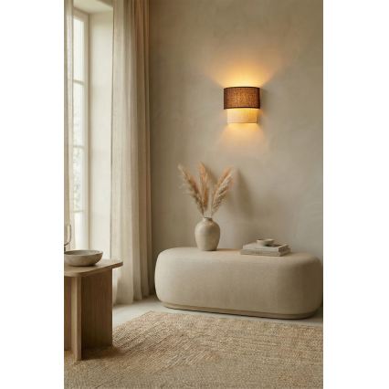 Brilagi - LED Kinkiet BOHO ECO 1xE27/10W/230V brązowy/kremowy