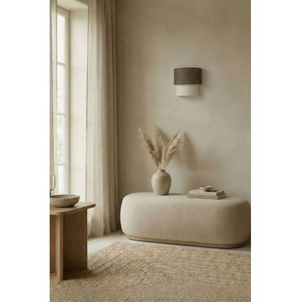 Brilagi - LED Kinkiet BOHO ECO 1xE27/10W/230V brązowy/kremowy