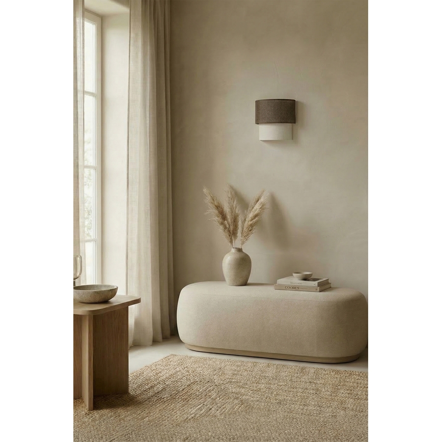 Brilagi - LED Kinkiet BOHO ECO 1xE27/10W/230V brązowy/kremowy