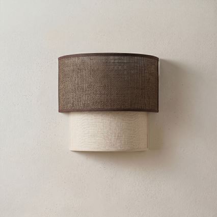 Brilagi - LED Kinkiet BOHO ECO 1xE27/10W/230V brązowy/kremowy