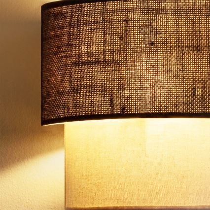 Brilagi - LED Kinkiet BOHO ECO 1xE27/10W/230V brązowy/kremowy