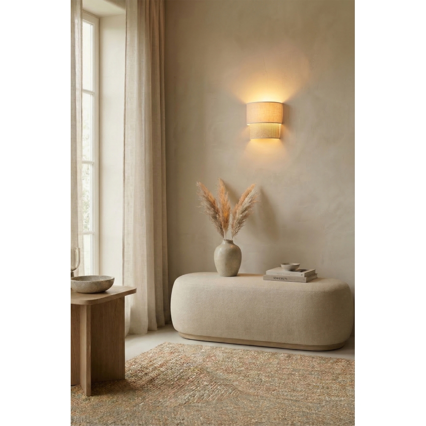 Brilagi - LED Kinkiet BOHO ECO 1xE27/10W/230V kremowy