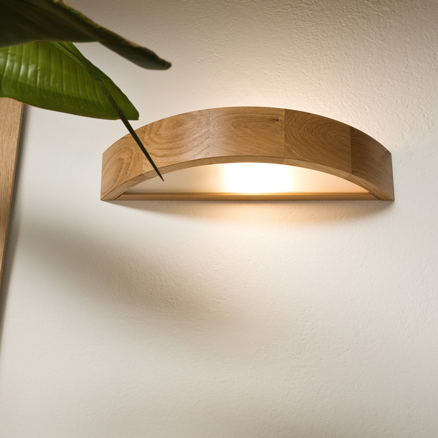 Brilagi - LED Kinkiet CARVALHO 1xE27/60W/230V dąb