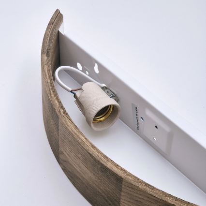 Brilagi - LED Kinkiet CARVALHO 1xE27/60W/230V dąb orzech