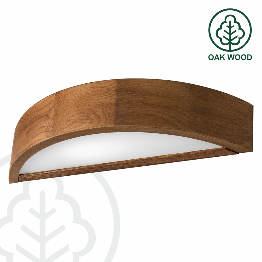 Brilagi - LED Kinkiet CARVALHO 1xE27/60W/230V dąb wiśnia