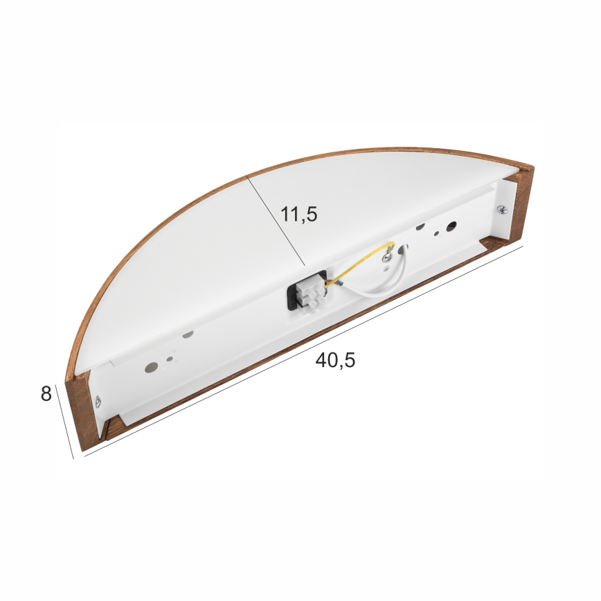 Brilagi - LED Kinkiet CARVALHO 1xE27/60W/230V dąb wiśnia
