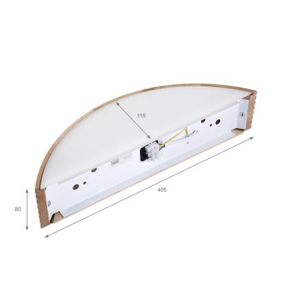 Brilagi - LED kinkiet CARVALHO MODERN 1xE27/60W/230V dąb