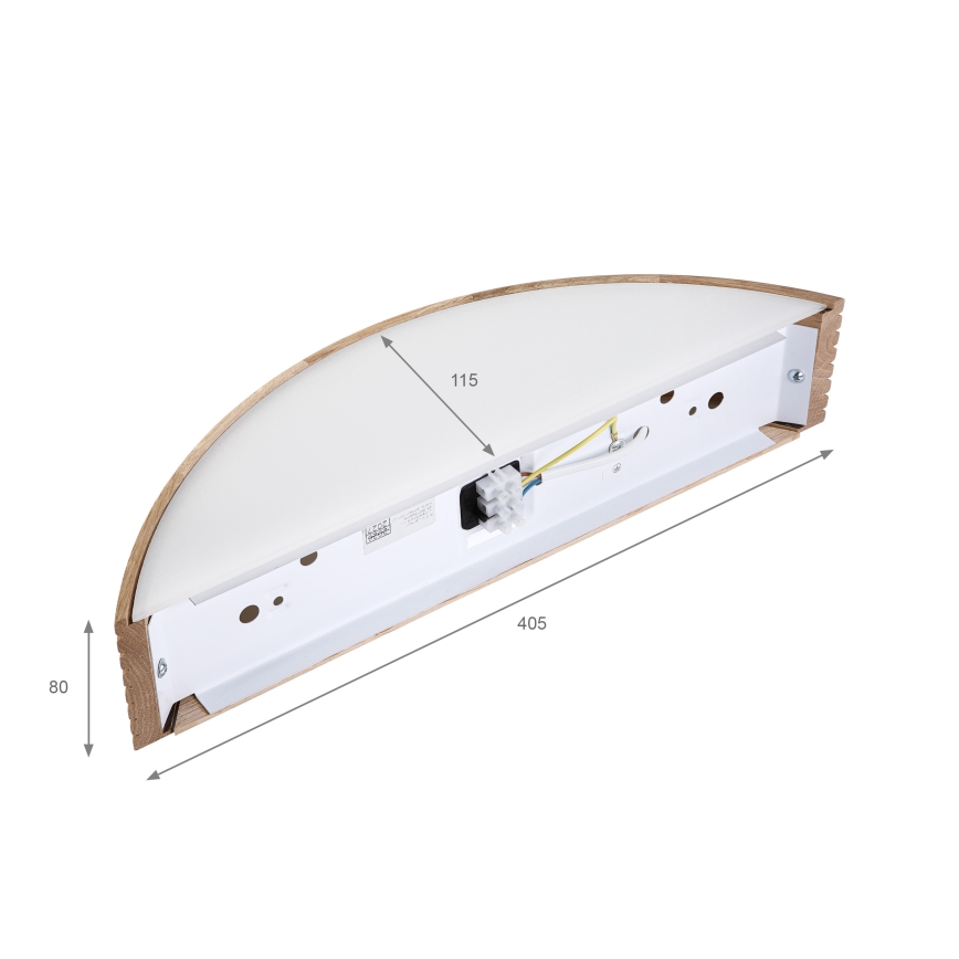 Brilagi - LED kinkiet CARVALHO MODERN 1xE27/60W/230V dąb