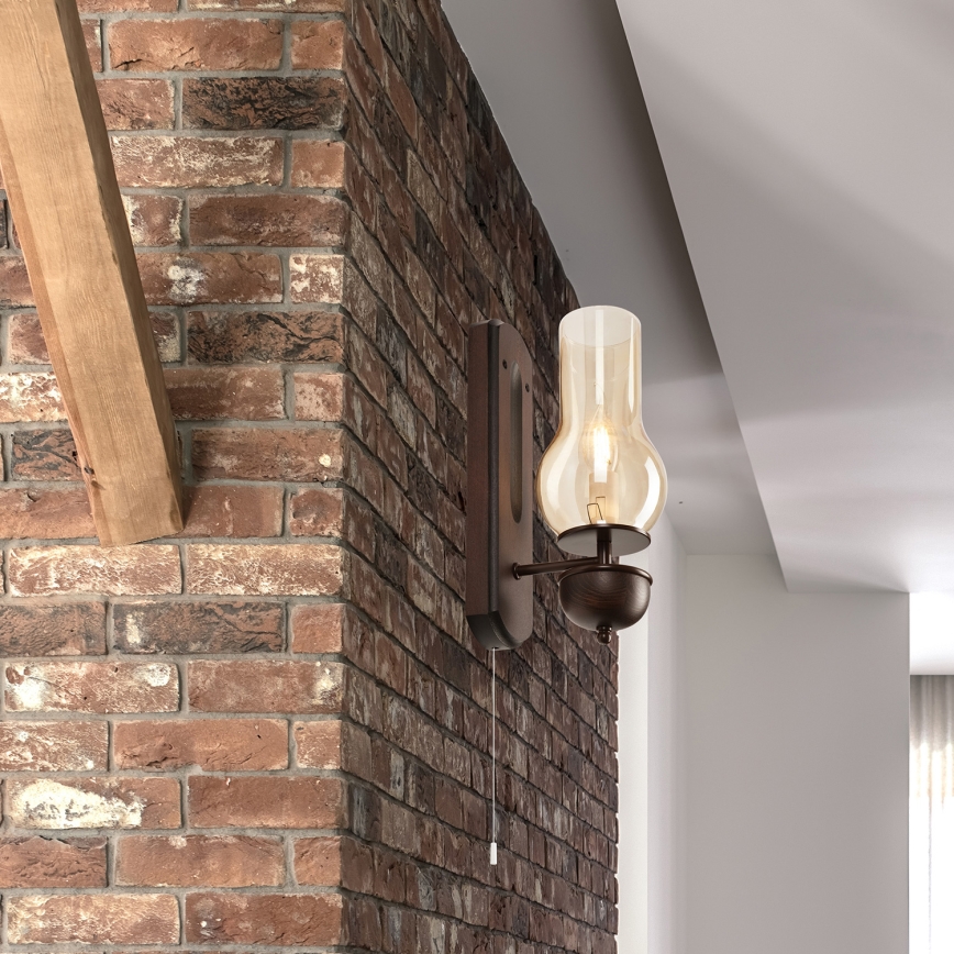 Brilagi - LED Kinkiet COTTAGE 1xE14/40W/230V buk/brązowy