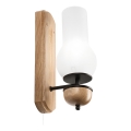 Brilagi - LED Kinkiet COTTAGE 1xE14/40W/230V dąb/biały