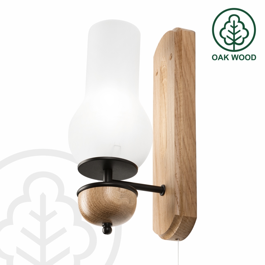 Brilagi - LED Kinkiet COTTAGE 1xE14/40W/230V dąb/biały