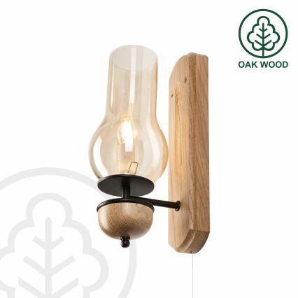 Brilagi - LED Kinkiet COTTAGE 1xE14/40W/230V dąb/brązowy