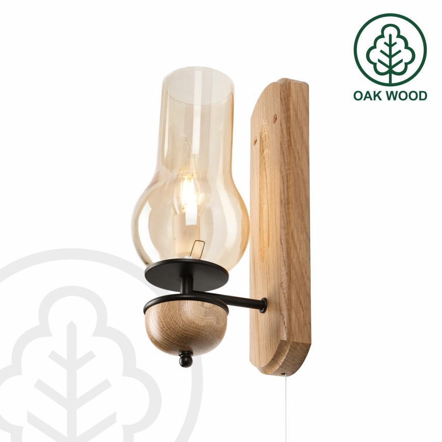 Brilagi - LED Kinkiet COTTAGE 1xE14/40W/230V dąb/brązowy