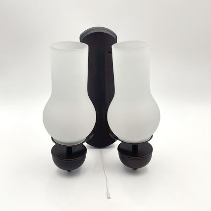 Brilagi - LED Kinkiet COTTAGE 2xE14/40W/230V buk/biały