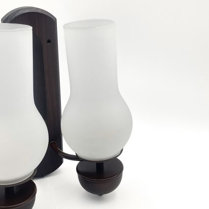 Brilagi - LED Kinkiet COTTAGE 2xE14/40W/230V buk/biały