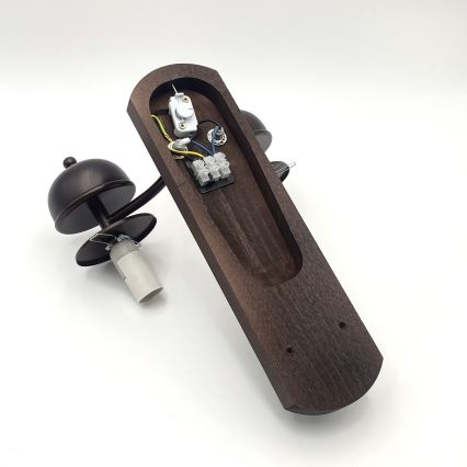 Brilagi - LED Kinkiet COTTAGE 2xE14/40W/230V buk/brązowe
