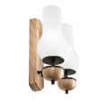 Brilagi - LED Kinkiet COTTAGE 2xE14/40W/230V dąb/biały
