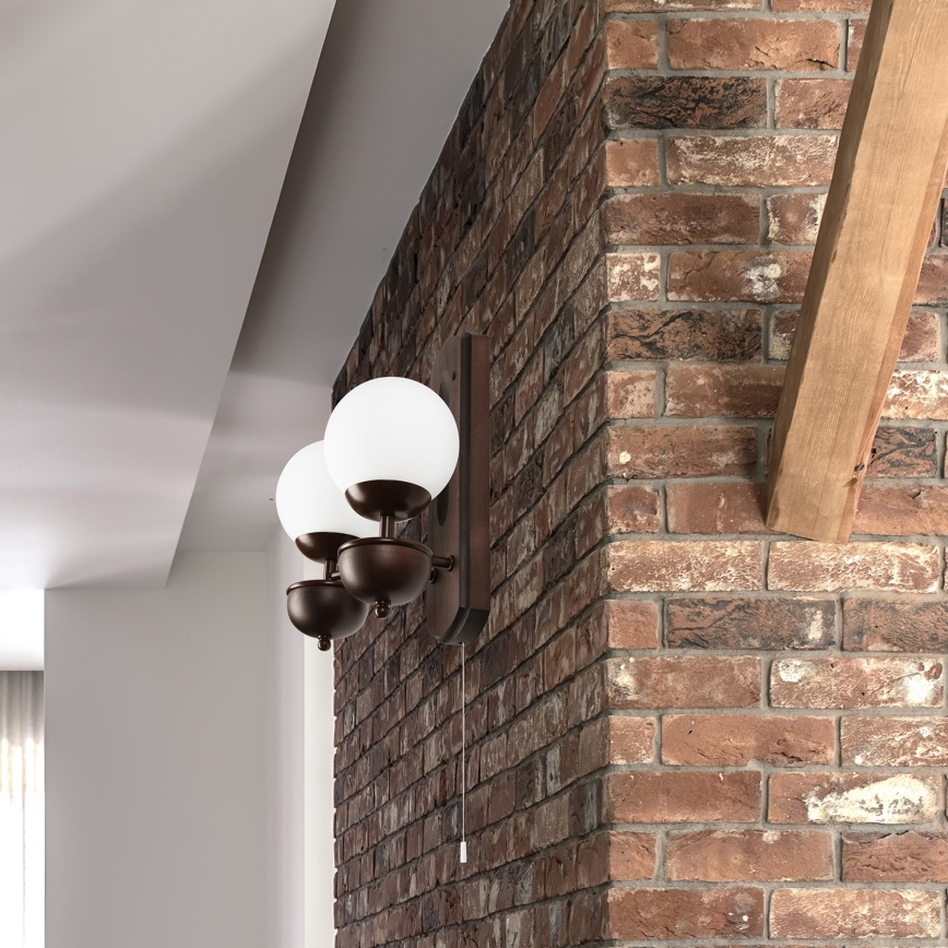 Brilagi - LED Kinkiet COTTAGE 2xG9/40W/230V buk/biały