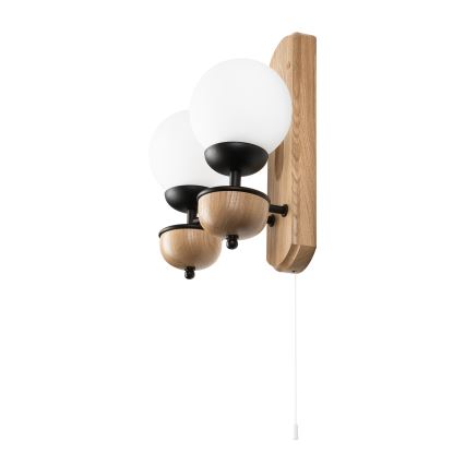 Brilagi - LED Kinkiet COTTAGE 2xG9/40W/230V dąb/biały