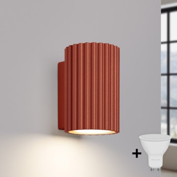 BRILAGI - LED Kinkiet CRESTO 1xGU10/10W/230V 10 cm pomarańczowy
