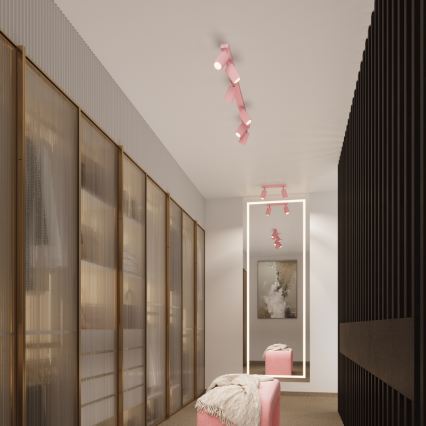 Brilagi - LED kinkiet CRESTO 1xGU10/10W/230V 10 cm różowy