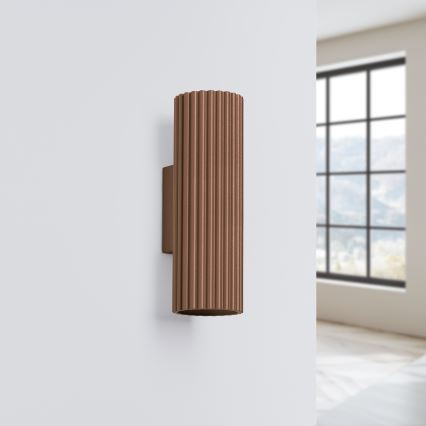 Brilagi - LED kinkiet CRESTO 2xGU10/10W/230V 20 cm brązowy