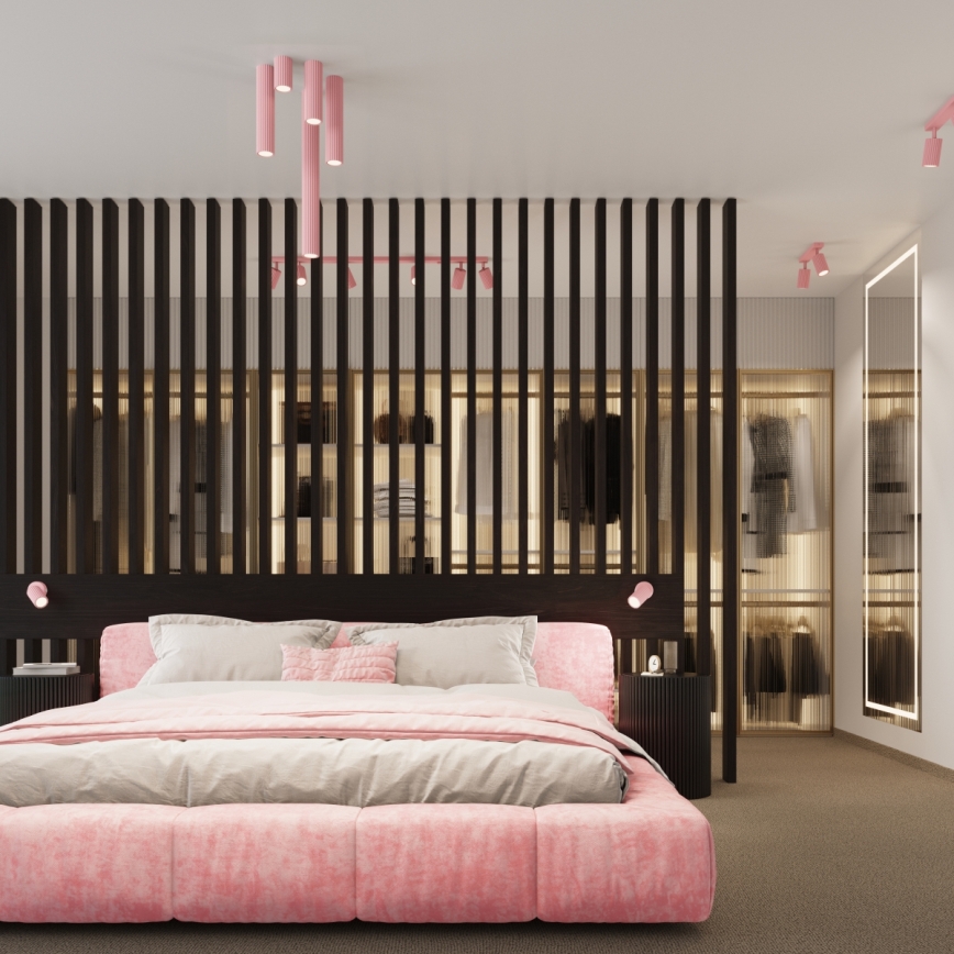 Brilagi - LED kinkiet CRESTO 2xGU10/10W/230V 20 cm różowy