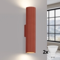 BRILAGI - LED Kinkiet CRESTO 2xGU10/10W/230V 30 cm pomarańczowy