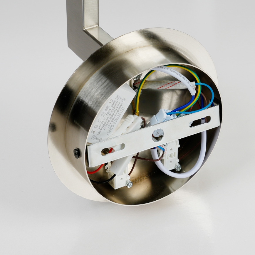 Brilagi - LED Kinkiet DAYA 1xE14/40W/230V + LED/3W biały/matowy chrom
