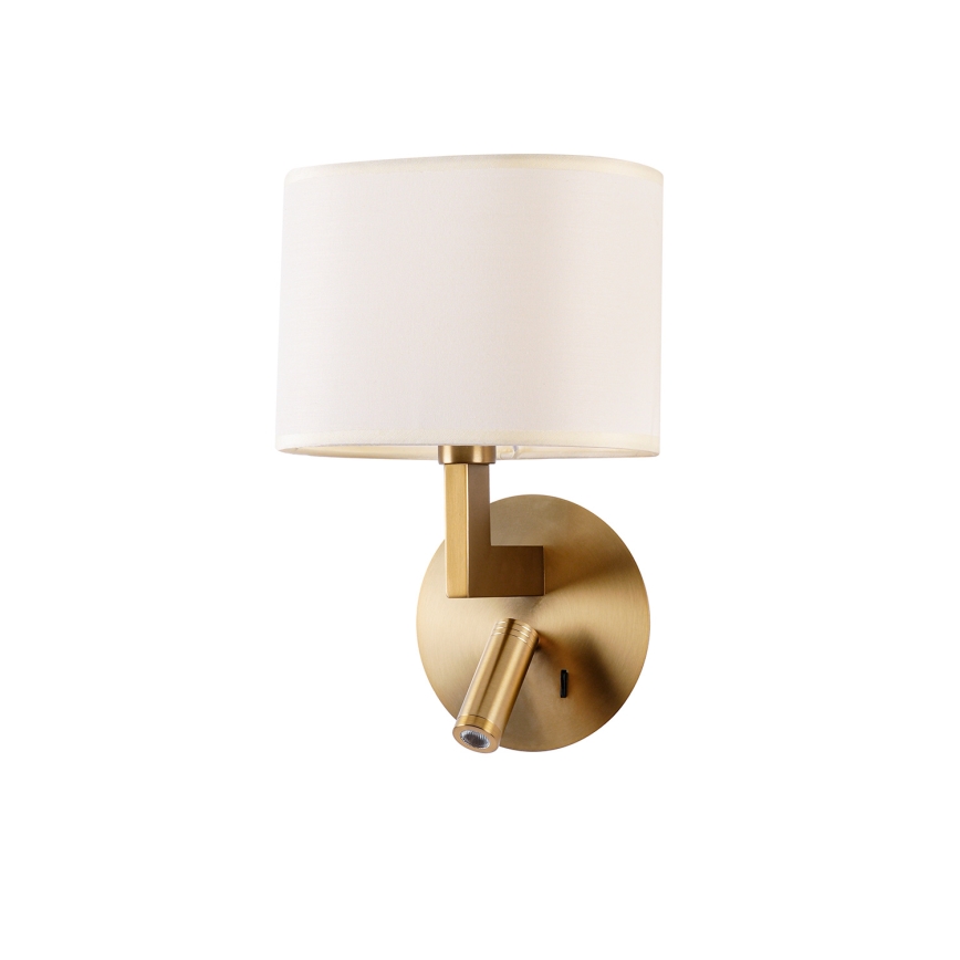 Brilagi - LED Kinkiet DAYA 1xE14/40W/230V + LED/3W kremowy/złoty