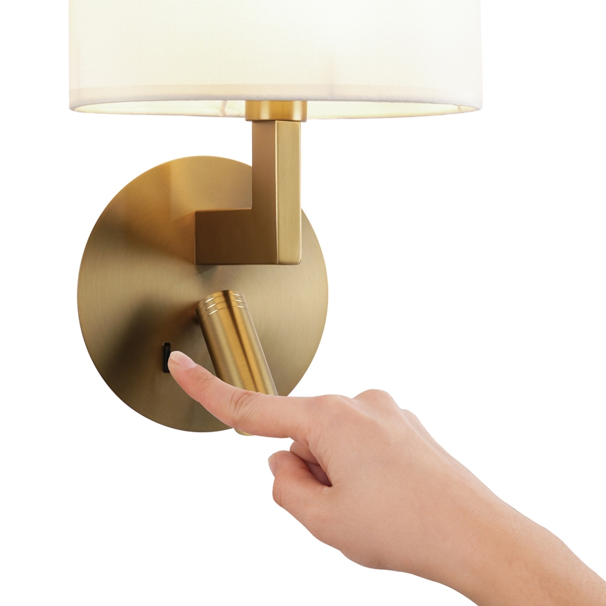 Brilagi - LED Kinkiet DAYA 1xE14/40W/230V + LED/3W kremowy/złoty