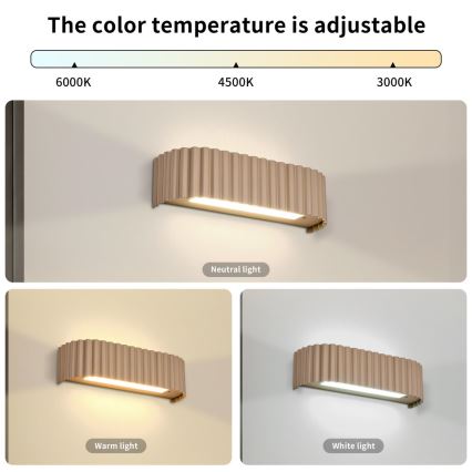 BRILAGI - LED Kinkiet FALCON MODERN LED/10W/230V 30 cm 3000/4500/6000K beżowy