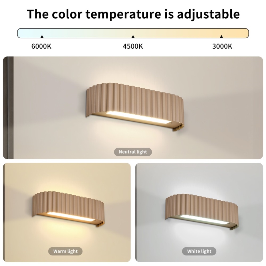 BRILAGI - LED Kinkiet FALCON MODERN LED/10W/230V 30 cm 3000/4500/6000K beżowy