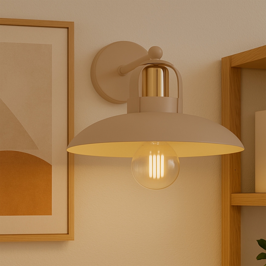 Brilagi - LED Kinkiet FLAMENGO 1xE27/60W/230V beżowy