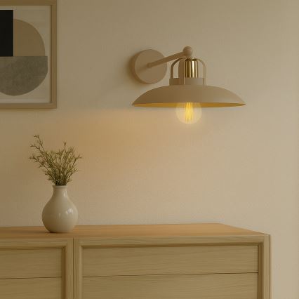 Brilagi - LED Kinkiet FLAMENGO 1xE27/60W/230V beżowy