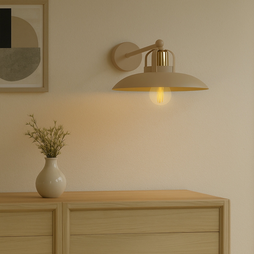 Brilagi - LED Kinkiet FLAMENGO 1xE27/60W/230V beżowy