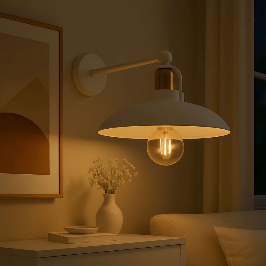 Brilagi - LED Kinkiet FLAMENGO 1xE27/60W/230V biały