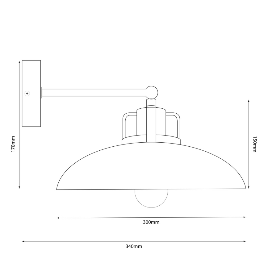 Brilagi - LED Kinkiet FLAMENGO 1xE27/60W/230V biały