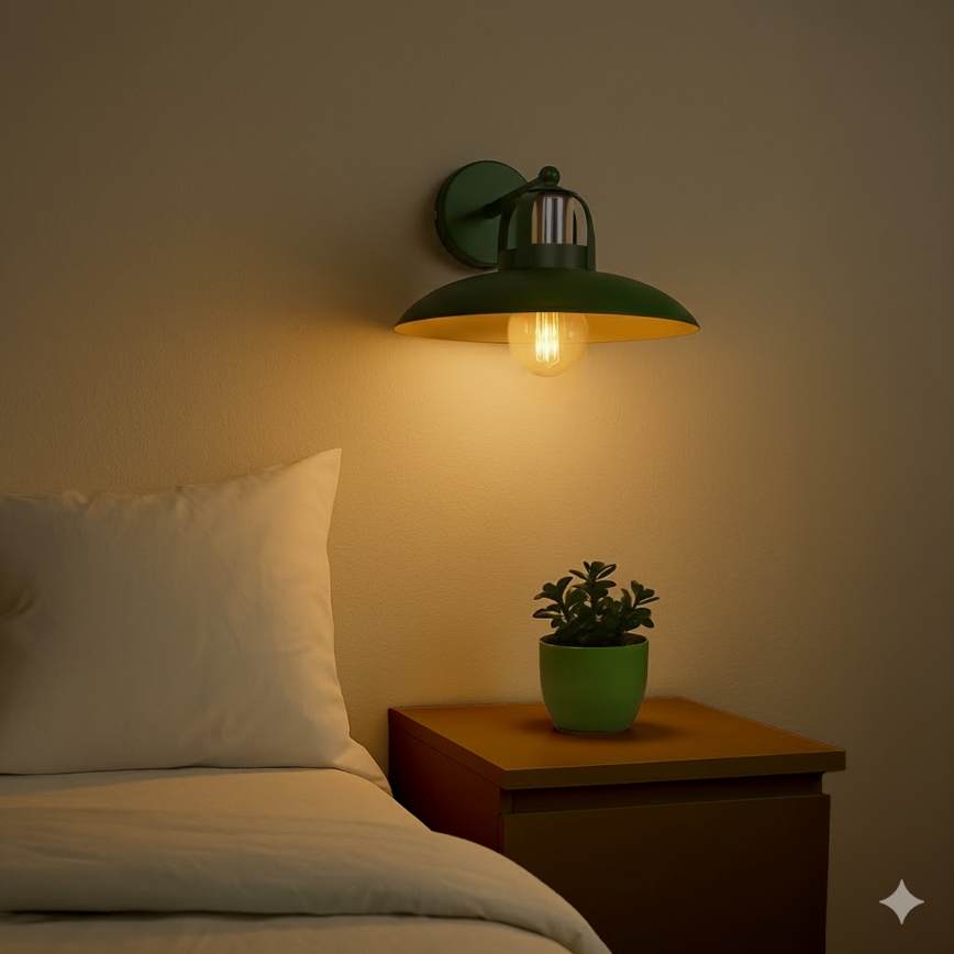 Brilagi - LED Kinkiet FLAMENGO 1xE27/60W/230V zielony