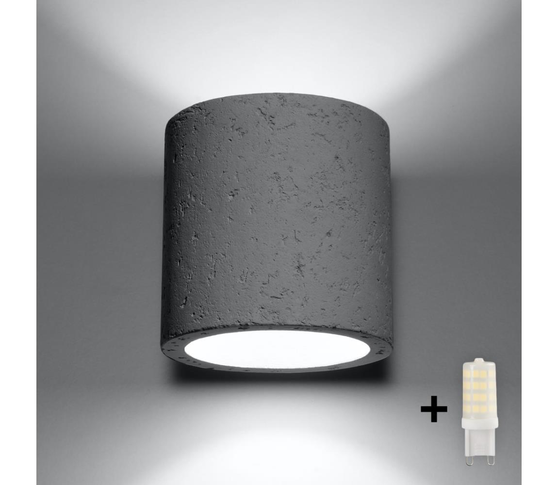Brilagi - LED Kinkiet FRIDA 1xG9/3,5W/230V beton