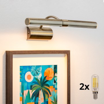 Brilagi - LED Kinkiet galeryjka DANAE 2xE14/4W/230V 3000K brąz